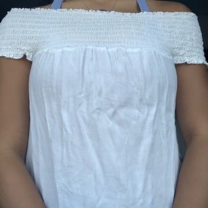 white off the shoulder